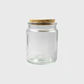 10x Frasco Tapa Corcho 200 Ml Color Trans Frc1258