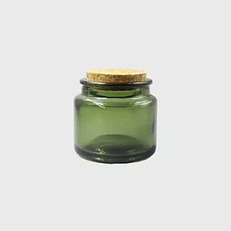 10x Frasco Tapa Corcho 90 Ml Color Verde Frc1253