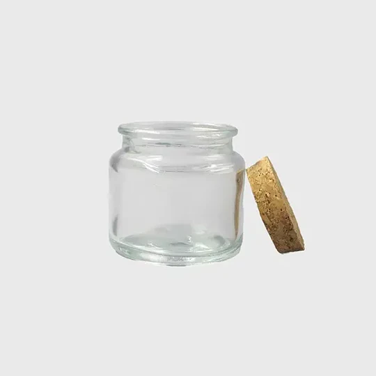 10x Frasco Tapa Corcho 90 Ml Color Trans Frc1255