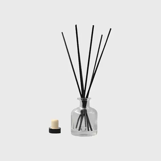 10x Frasco Mikado Trans 50 Ml 10 Varillas Negro - Frm0007