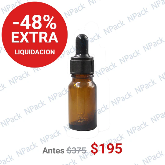 FRASCO GOTARIO VIDRIO CAFE 10ML - GOT1009