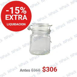 FRASCO VIDRIO TRANSPARENTE 80ML CUADRADO - FRV0002
