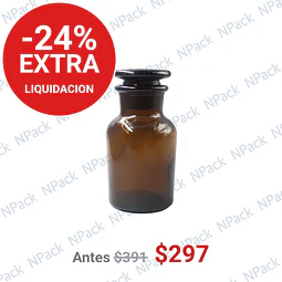 FRASCO TAPON VIDRIO CAFE 60ML - FRC1166