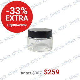 FRASCO VIDRIO 30 ML T/NEGRA - FRC1224