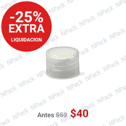 TAPA 18/410 SIMPLE TRANSPARENTE LISA - TAP1040