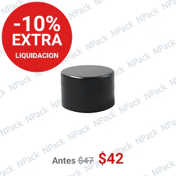 TAPA 24/410 SIMPLE NEGRA  LISA - TAP1103