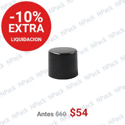 TAPA 20/410 SIMPLE NEGRA  LISA - TAP1102