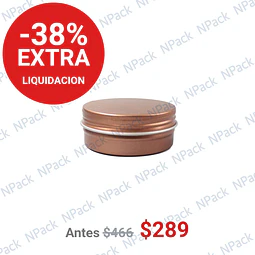 FRASCO ALUMINIO C/TP MOD01 60ML MARRON - FRC1236