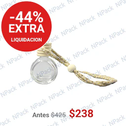 FRASCO VIDRIO AMBIENTADOR TRANSPARENTE 8 ML REDONDO - FRC1260