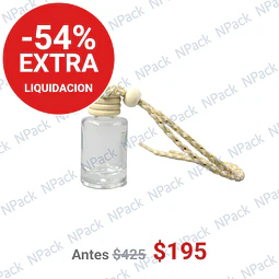 FRASCO VIDRIO AMBIENTADOR TRANSPARENTE 8 ML  - FRC1261