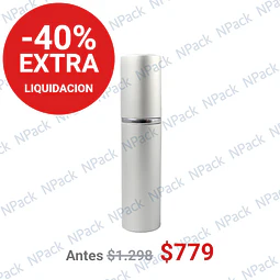 FRASCO PERFUMERO METALICO PLATEADO 10ML - FRC1088