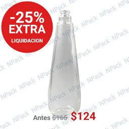 BOTELLA VIDRIO CONICA GRIM 110ML TRANSPARENTE 15MM - BOV3006