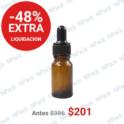 FRASCO GOTARIO VIDRIO CAFE 10ML - GOT1009