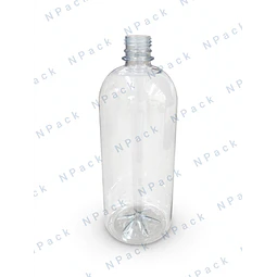 BOTELLA PET 1000ML TUBULAR TRANSPARENTE 28/410 - BOT0108