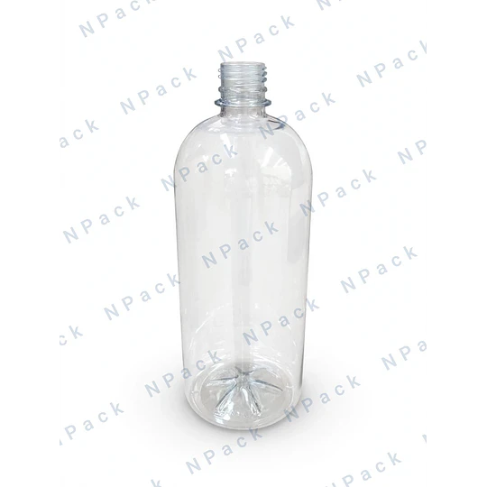 BOTELLA PET 1000ML TUBULAR TRANSPARENTE 28/410 - BOT0108