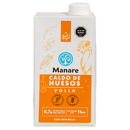 Caldo de Huesos Pollo 500ml Manare