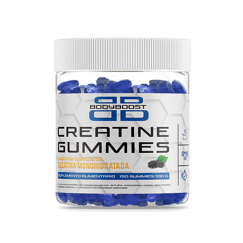 BodyBoost gomitas de creatina sabor berries 150un 330g