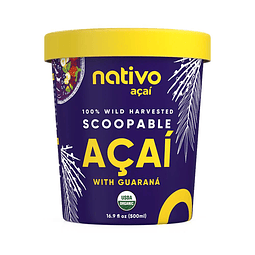 Açai con Guaraná 500 ml Nativo Acai