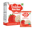 Toddler mum mum, Sabor frutilla, galletas de arroz caja de 10pack de 2un