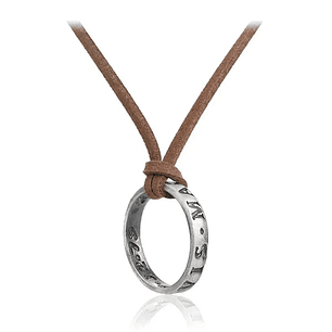Collar anillo uncharted, en plata 925