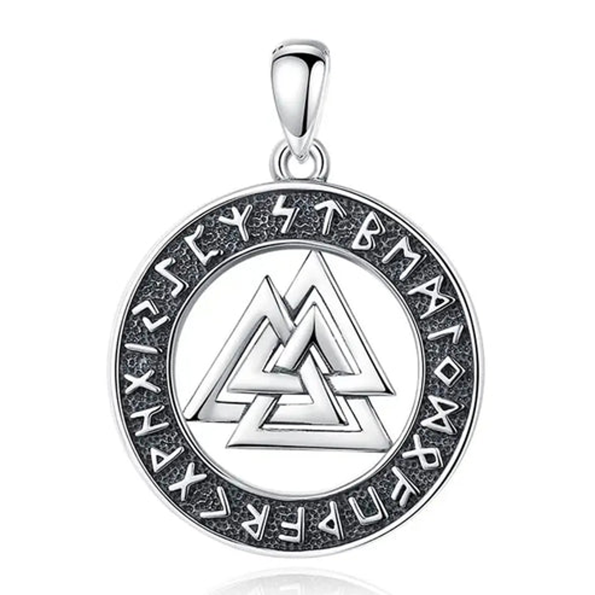 Colgante runa vikinga odin en plata 925 1