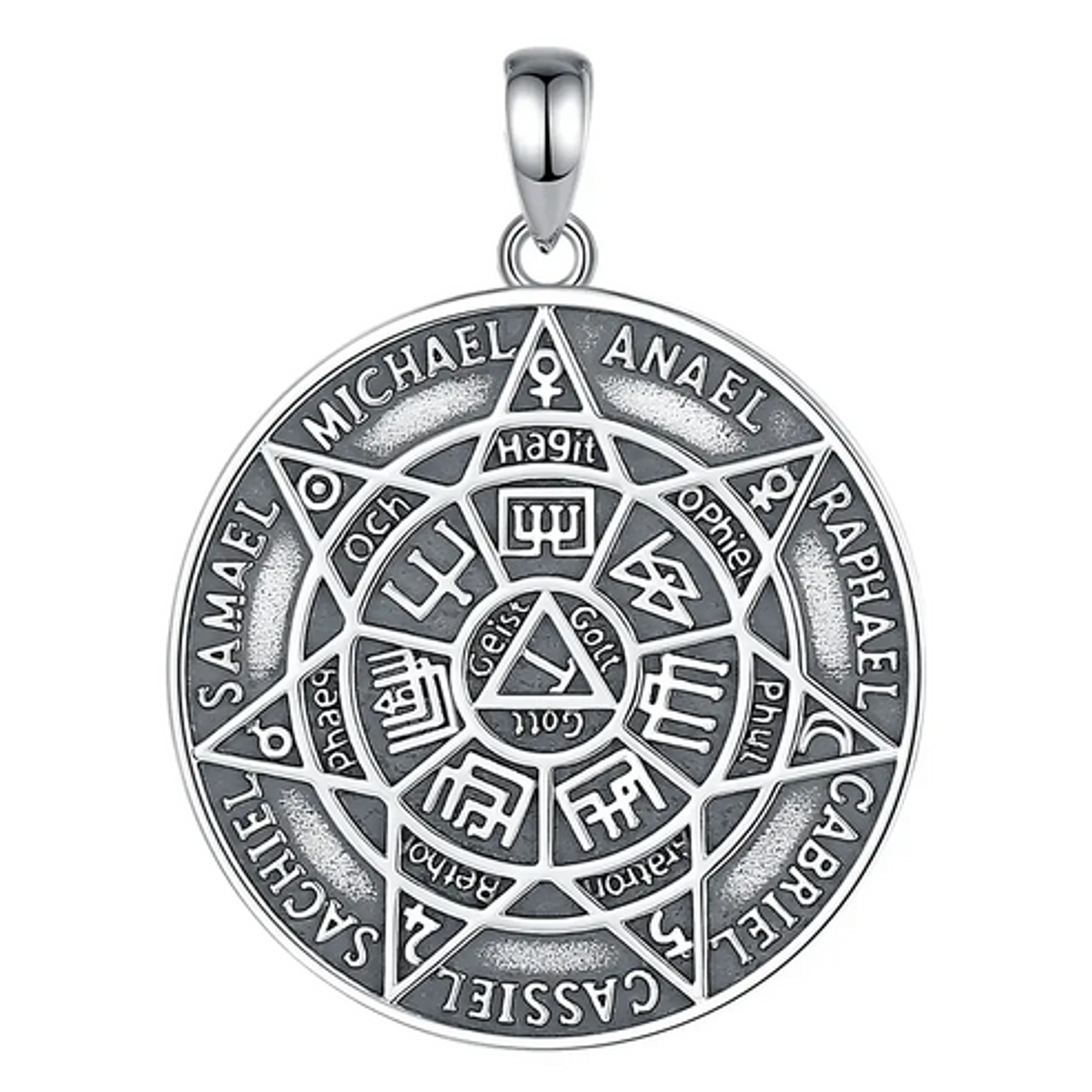 Colgante 7 arcángeles en plata 925 1