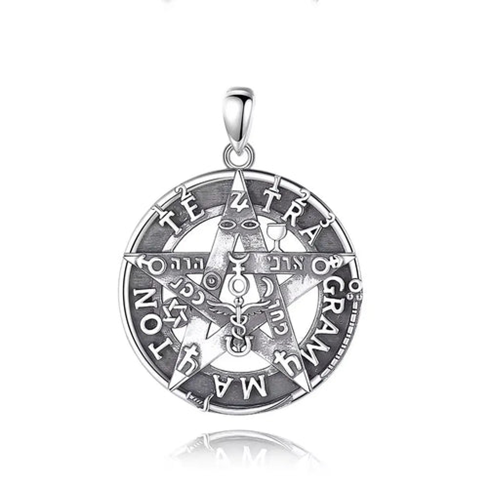 Colgante tetragrammaton todos los simbolos en plata 925 1