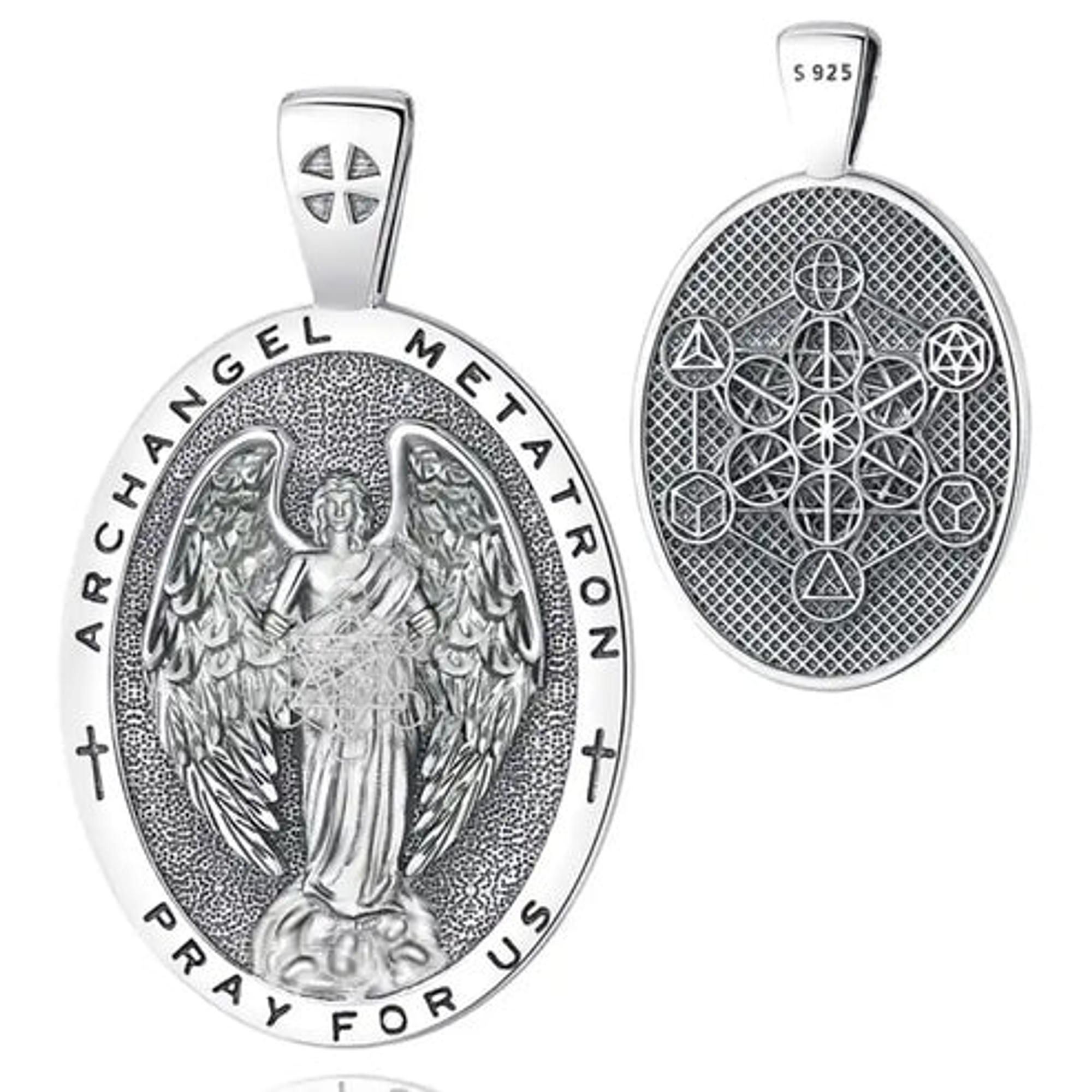 Colgante Arcángel Metatron en plata 925 1