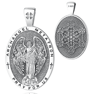 Colgante Arcángel Metatron en plata 925