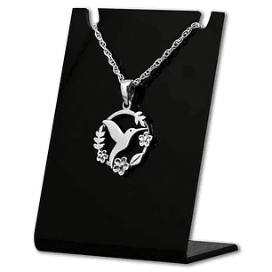 Colgante de colibri en plata 925
