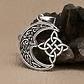 Colgante luna y nudo de brujas en plata 925 - thumbnail 2
