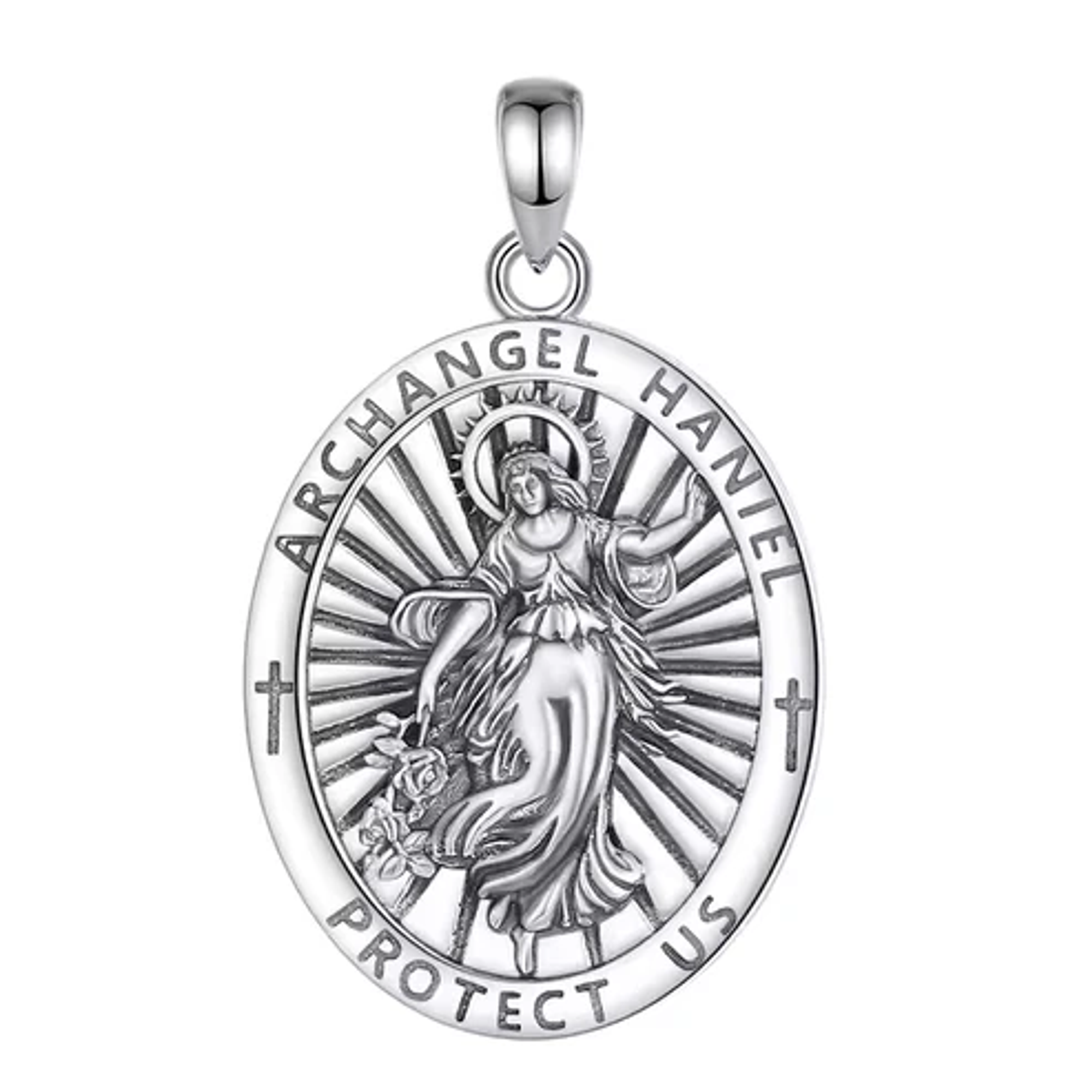 Colgante arcangel daniel en plata 925 1