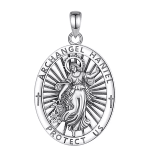 Colgante arcangel daniel en plata 925