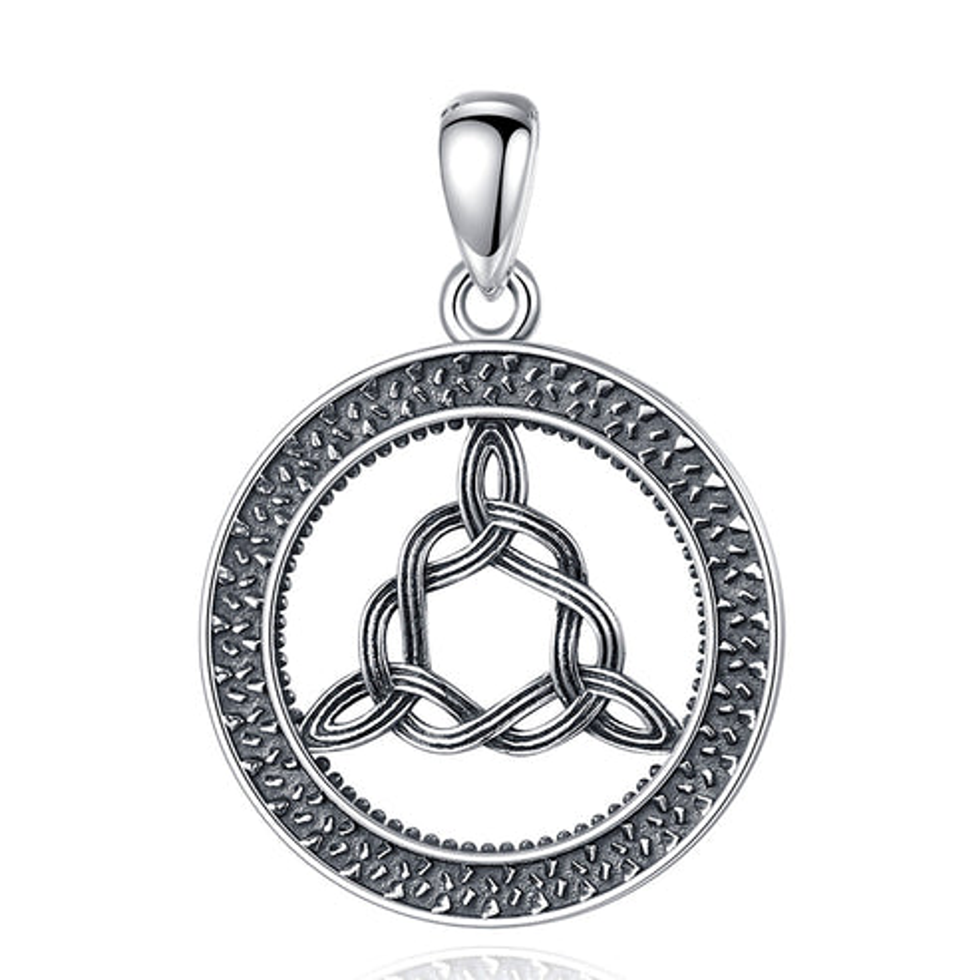Colgante triqueta celta en plata fina 925 1
