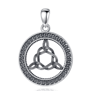 Colgante triqueta celta en plata fina 925