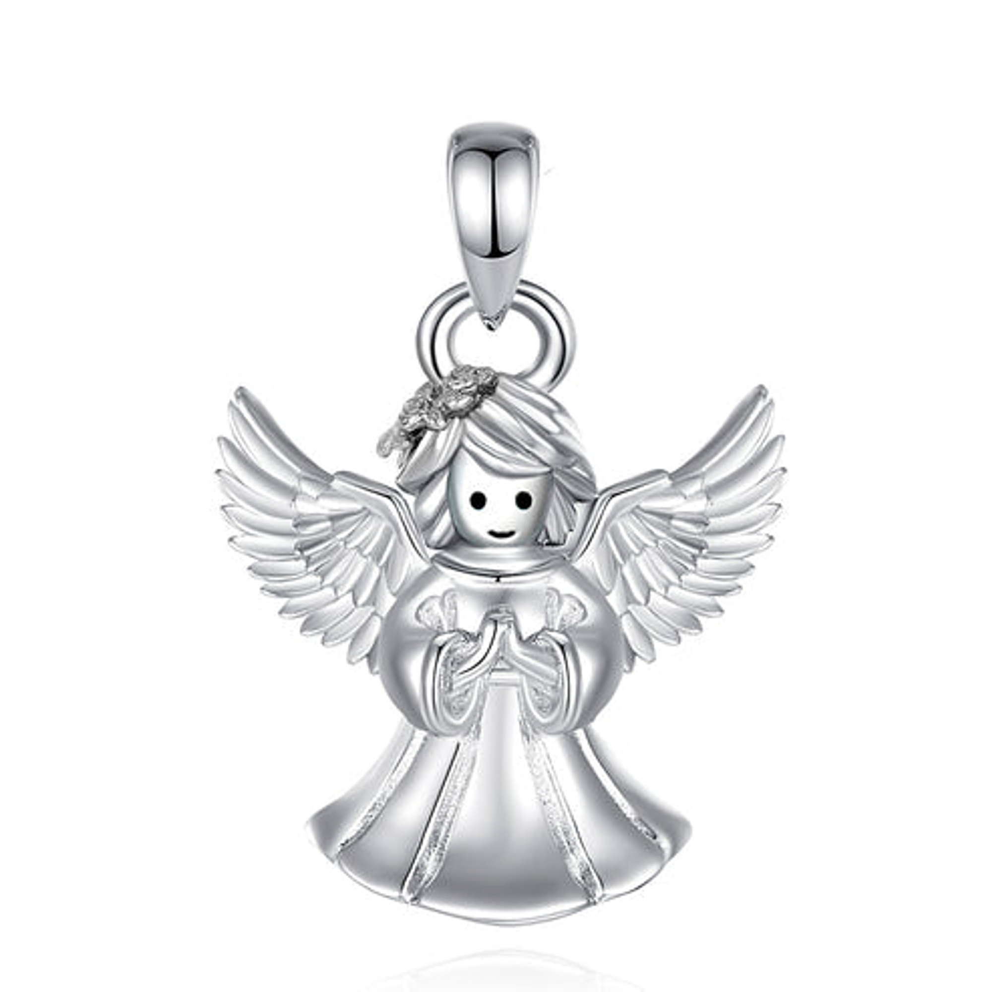 Colgante ángel, angelita de la guarda en plata 925 1