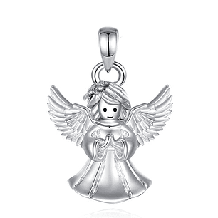 Colgante ángel, angelita de la guarda en plata 925