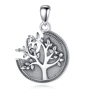 Colgante árbol de la vida en plata fina 925