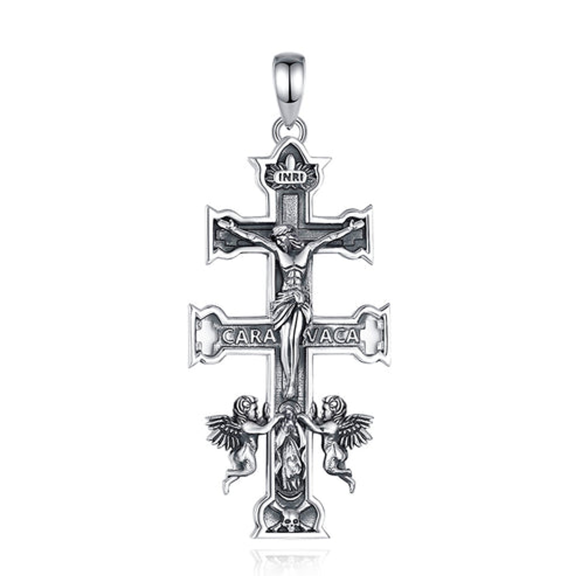 Colgante Caravaca cruz en plata 925 1
