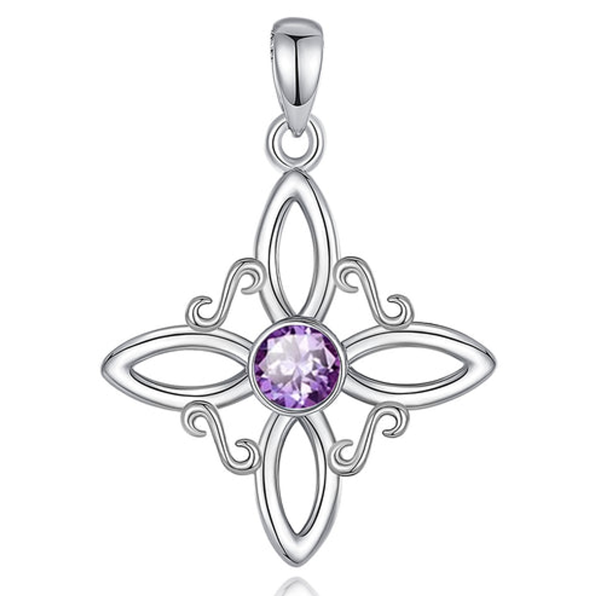 colgante nudo de bruja en plata 925 1