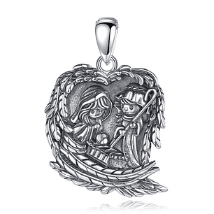 Colgante pesebre en plata 925