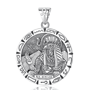 Colgante medalla Anubis dios Egipto plata 925