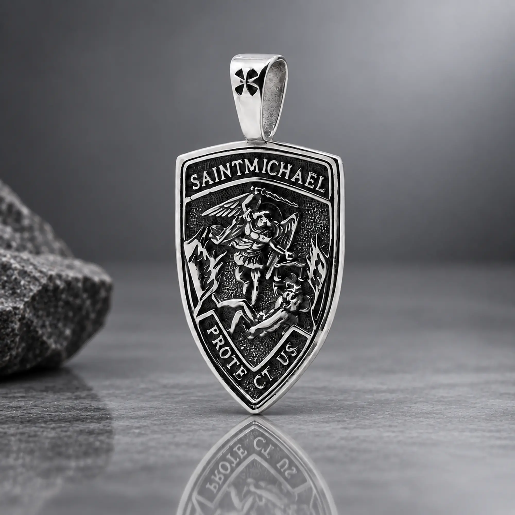 Escudo Saint Michael Arcángel Protectus 1