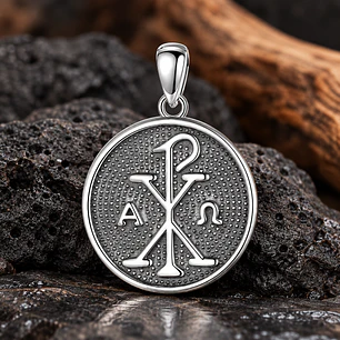 Colgante monograma de cristo (Chi Rho) 