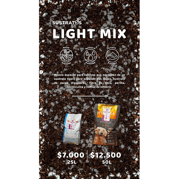 Sustrato Light Mix 25L