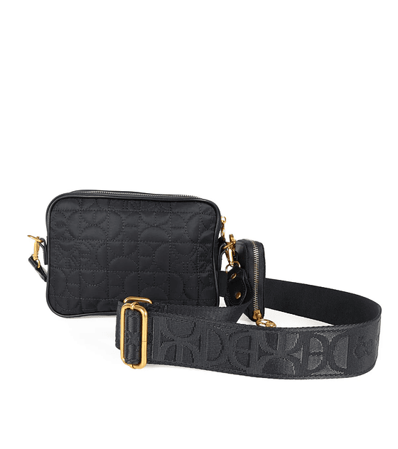 Bolsa Crossbody Cloe  con Monedero color Negro