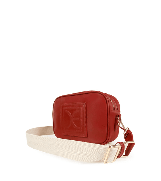 Bolsa Crossbody Cloe Textil Color Rojo Tinto