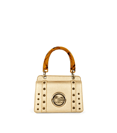 Bolsa Briefcase Maneral Look Carey color Oro