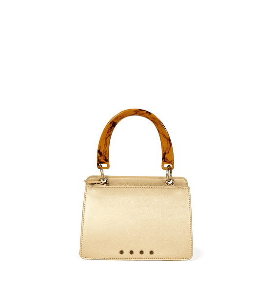 Bolsa Briefcase Maneral Look Carey color Oro