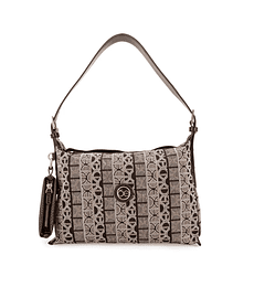 Bolsa Hobo Cloe   Bordado De Monograma Color Multicolor